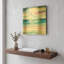 «Turquoise Sea I» par Alan Majchrowicz, art mural en métal doré, 12 po x 12 po-1110035973