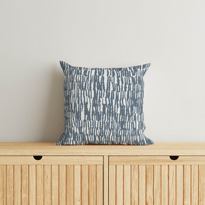 Coussin Strands, Bleu, H 18 po x l 18 po