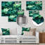 Étang de lotus vert II - salon d'art mural floral en métal-92738485