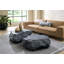 Table basse Cast Boulder, gris anthracite, grande