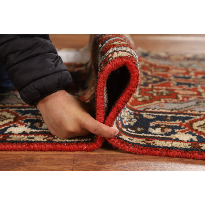 Tapis oriental géométrique en laine 3x5