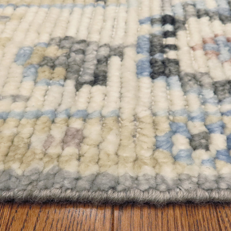 Cascade Hand Knotted Wool Area Rug, Rectangle 6' x 9'