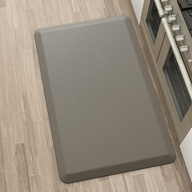 Tapis de cuisine anti-fatigue, tapis de bureau debout, antidérapant, Gris