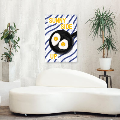 Sunny Side Up Eggs by EMELIEmaria - Wrapped Canvas Print