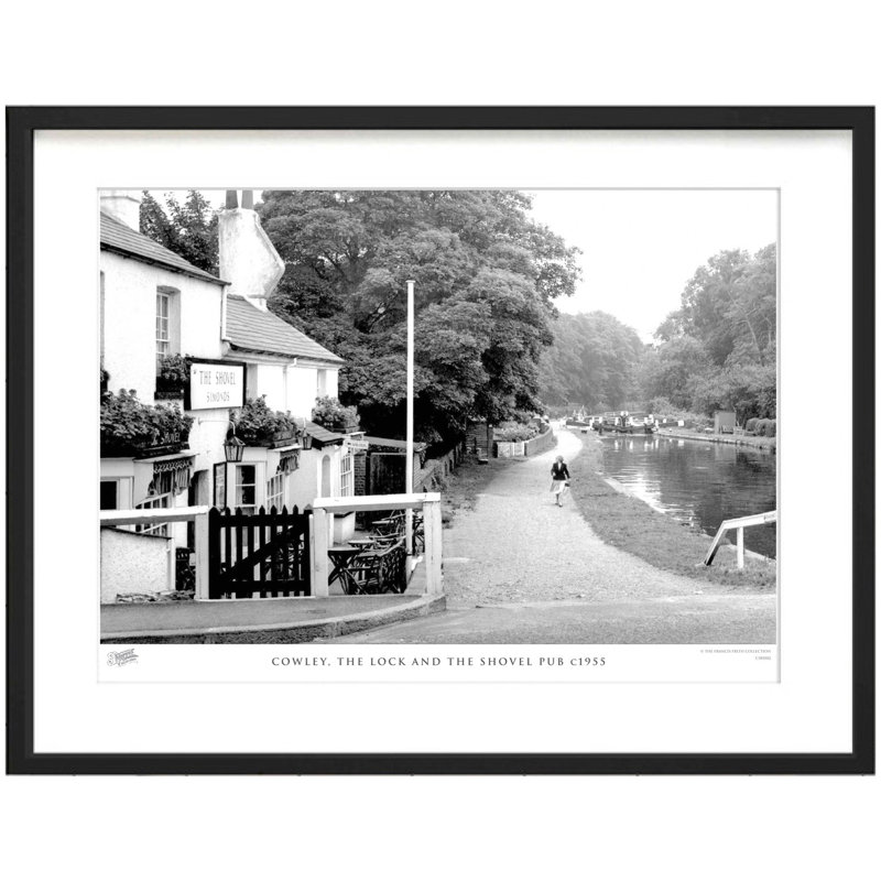 Cowley, The Lock And The Shovel Pub C1955 by Francis Frith - Single Picture Frame Print, 45cm H x 60cm W x 2.3cm D