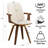 Modern Upholstered Leather Swivel Dining Chairs-583661913