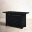 Table de foyer d'extérieur en acier au propane / gaz naturel avec couvercle-2108048037