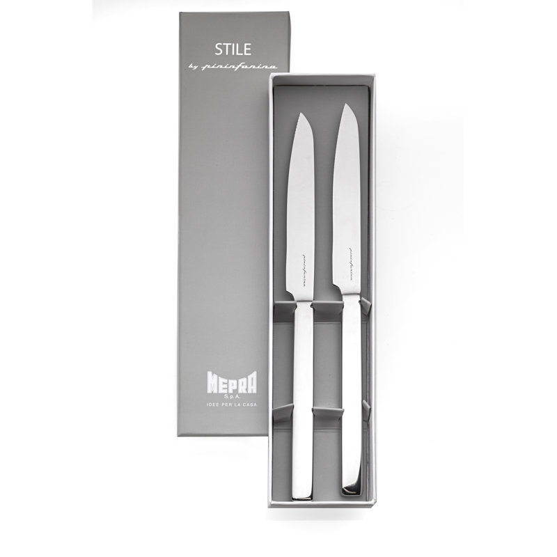 MEPRA Stile By Pininfarina 2 Piece Stainless Steel (18/10) Steak Knife Set