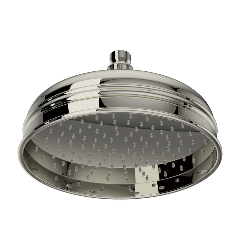 Bordano Raincan Shower Head, Polished Nickel
