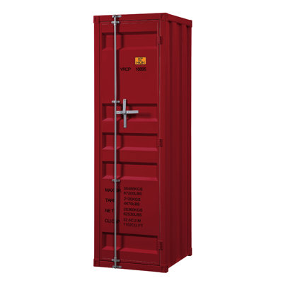 Garde-robe à finition rouge Cargo