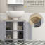 Base de meuble-lavabo simple 23,5 po seulement