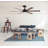 ONE Smart All Seasons 60" Ceiling Fan with Light, Quiet, Alexa/Google, 3 Color LED Lights, Reversible and Light Kit included