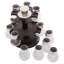 Freestanding Wood Spice Jar & Rack Set
