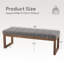 Boucle Upholstered Bench-122712867