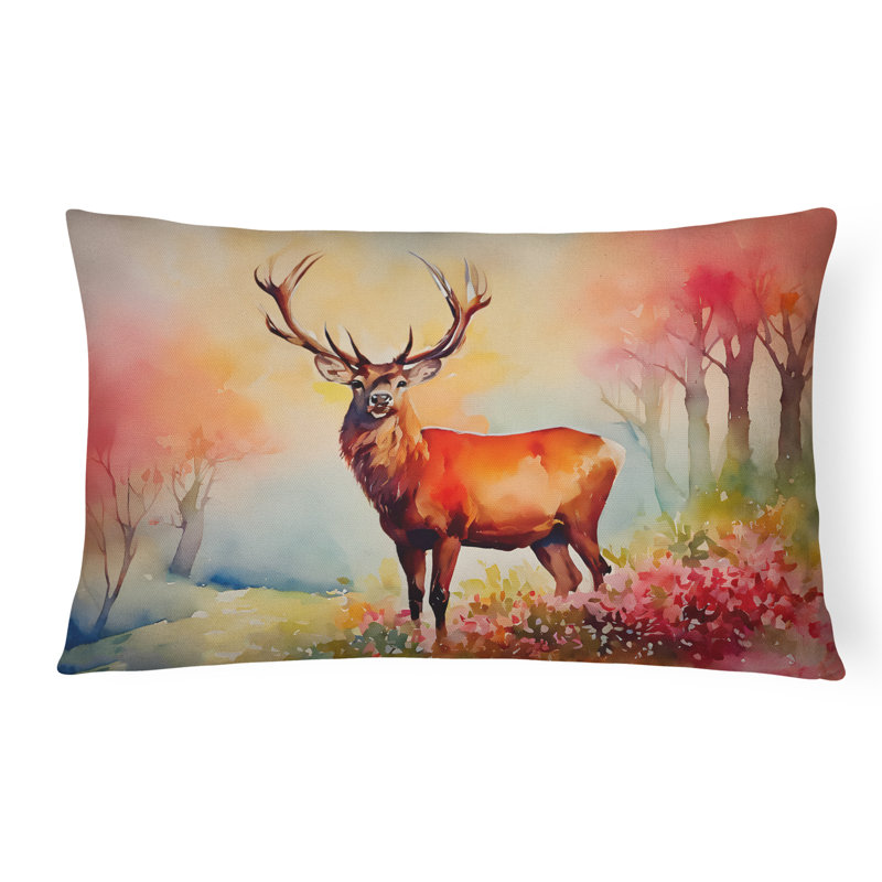 Deer Stag Throw Pillow