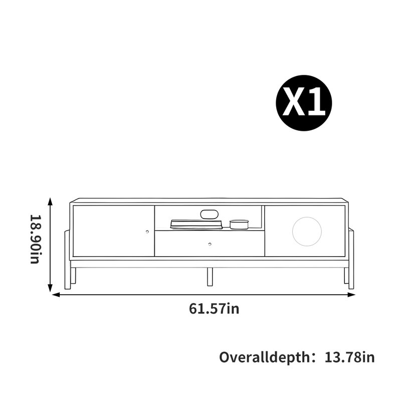 Shamak, Brun, 61.57"