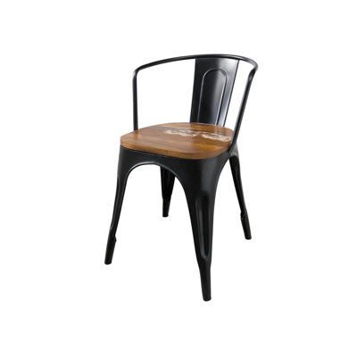 45cm H Slat Back Side Chair