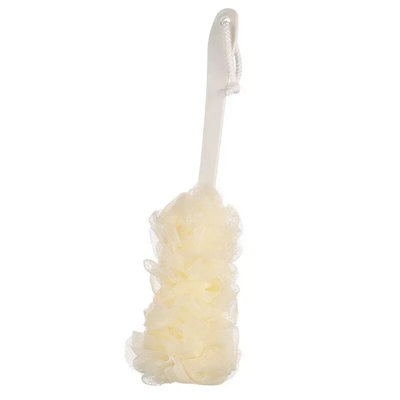 Bath Luffa éponge brosse de douche à long manche et accessoires de bain