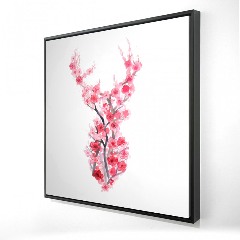 " Deer In Cherry Blossoms "
