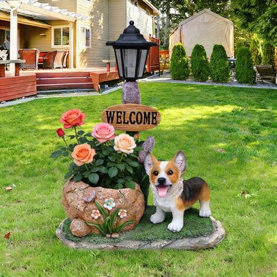 Jardinière Corgi Dog