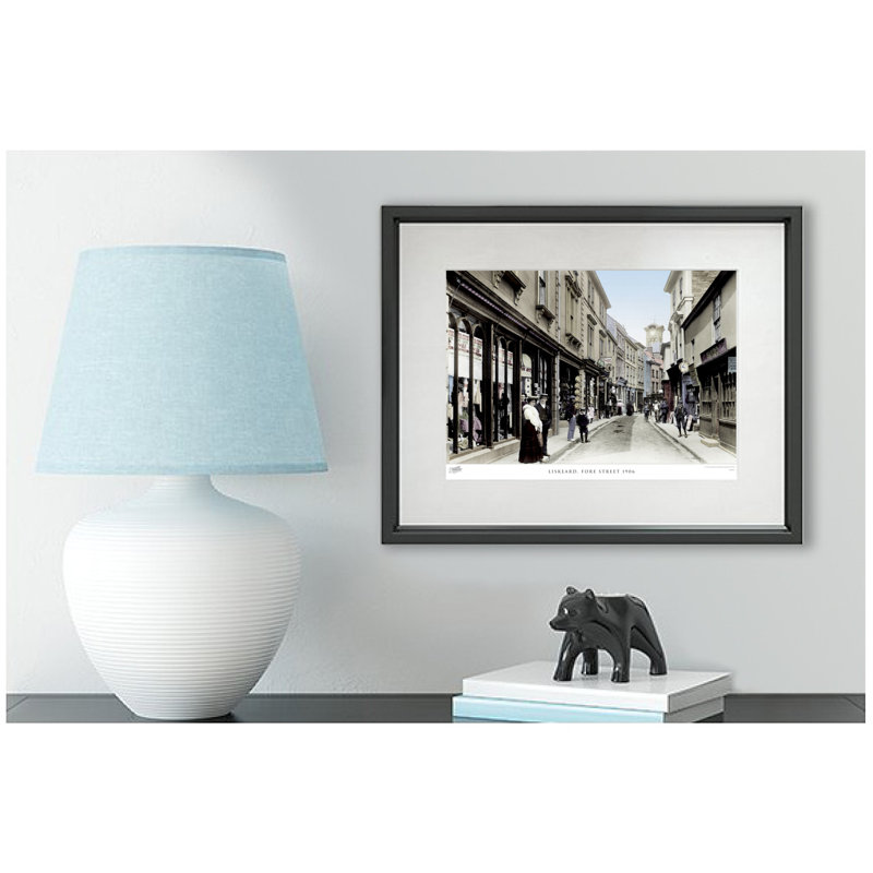Liskeard, Fore Street 1906 - Single Picture Frame Print, 28cm H x 36cm W x 2.3cm D
