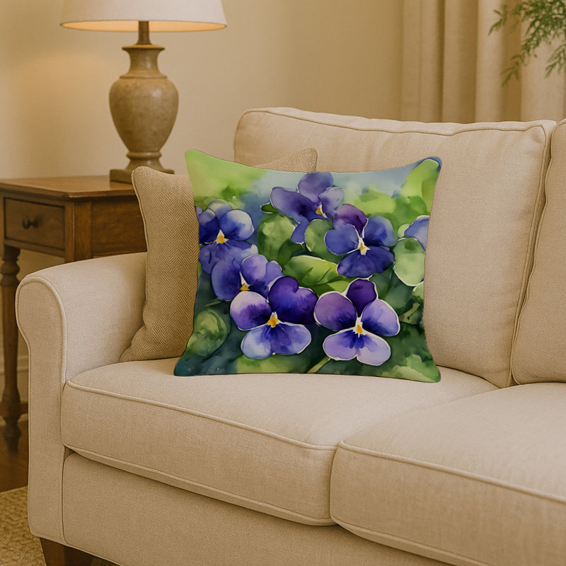 Coussin décoratif Rhode Island, Carré 14 po