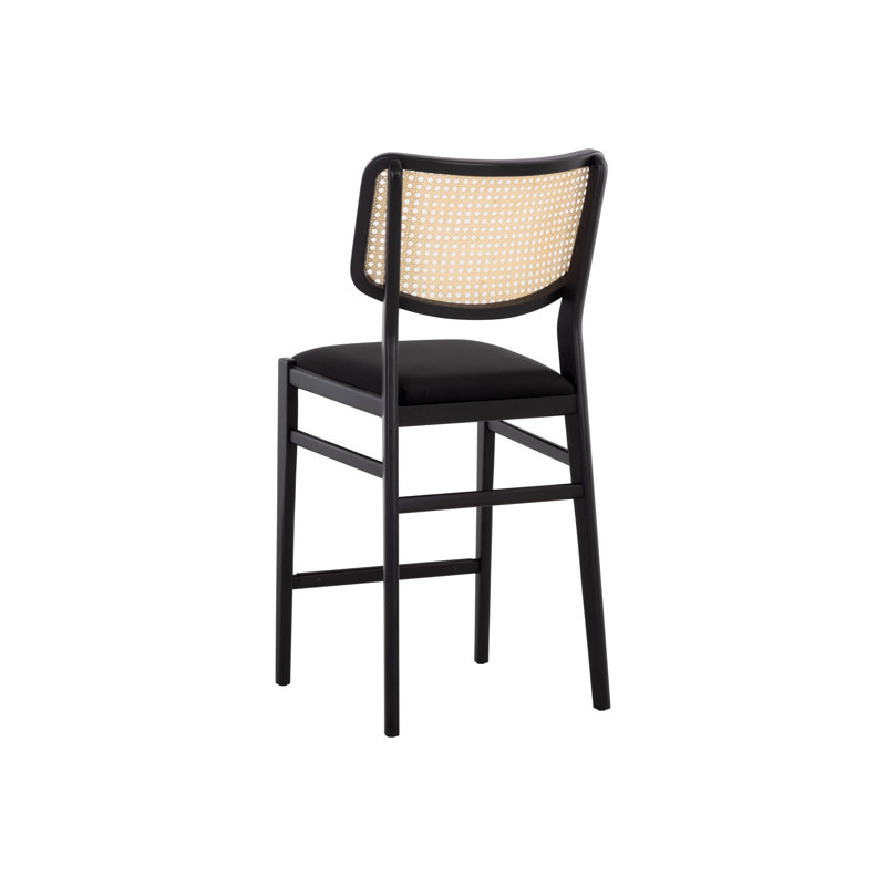 Creach Upholstered Stool with Solid Wood Frame
