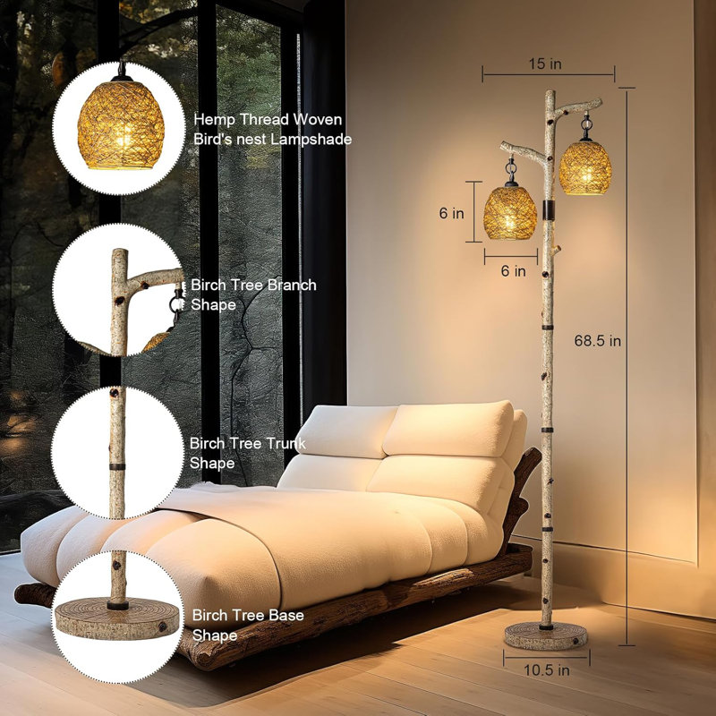 Birch Tree Floor Lamp