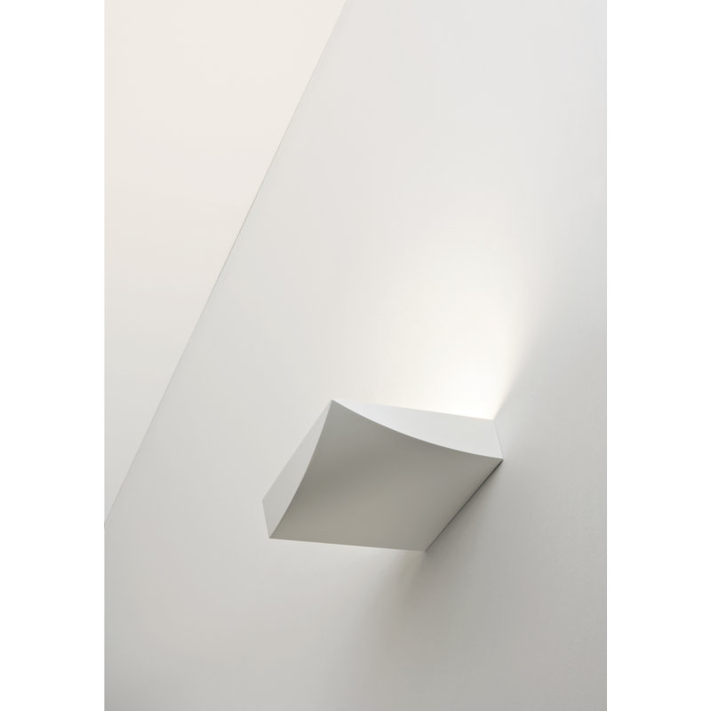 Lembo LED Flush Mounted Sconce, Matt White