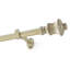 Lenox Palazzo 1” Single Curtain Rod with Fluted Bell Shaped Finial Design, Antique Bronze -32"W x 78"L-988478064-988478071