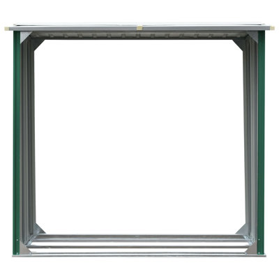 Log Storage Shed Galvanised Steel