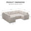Canapé modulaire en chenille Seybert-1470483905