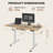 Mancheer Home Office Height Adjustable Standing Desk with USB Ports and Cable Management Tray-473508514-473508513