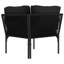 Chaise longue avec coussins 6 pièces Daan