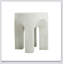 Table d'appoint à plateau rond minimaliste blanc MGO pour l'intérieur et l'extérieur, durable et facile à déplacer