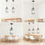 Ensemble de 2 luminaires suspendus Modern Modern