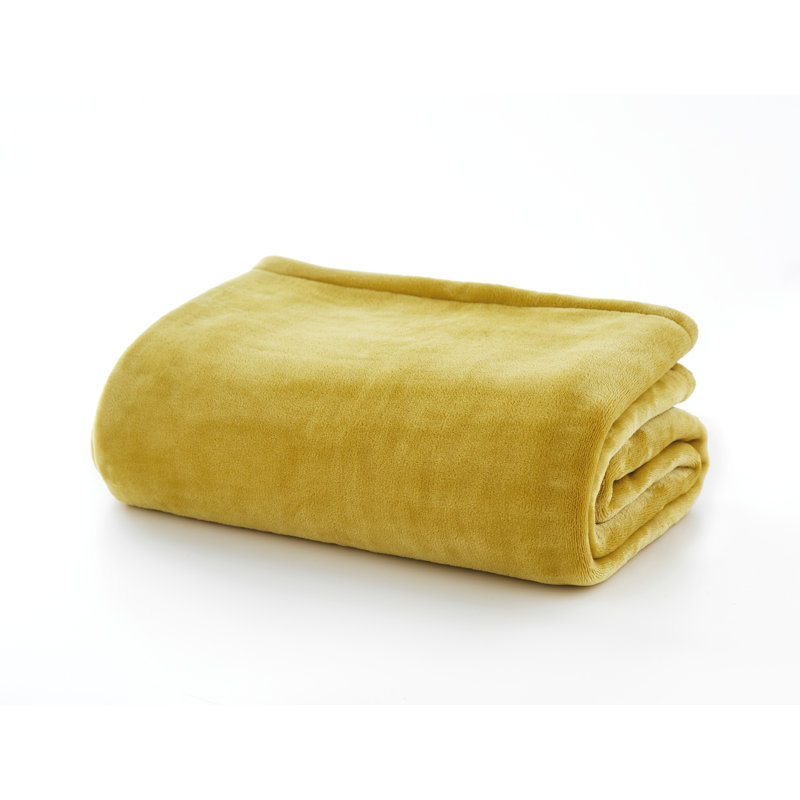 Plain Weave / Muslin Throw Blanket, Yellow