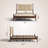 Marenzo Queen Platform Bed with Handwoven Headboard – American Walnut Veneer, Solid American Walnut Legs, Artisan Craftsmanship, Silent Slats, Effortless Assembly, Queen – Dark Walnut-1364901448-1364901450