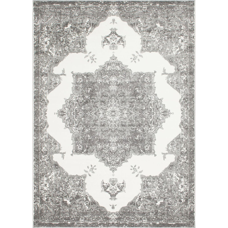 Tapis oriental gris Deatsville, Rectangle 8 pi x 10 pi