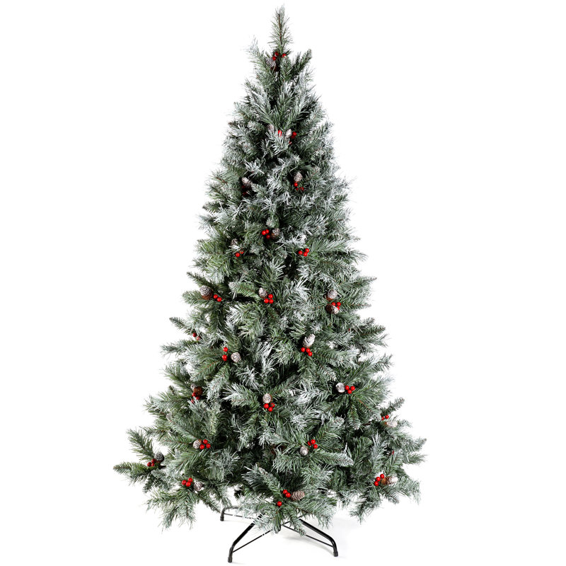 Artificial Spruce Christmas Tree, 5.91ft H x 3.84ft W x 3.84ft D