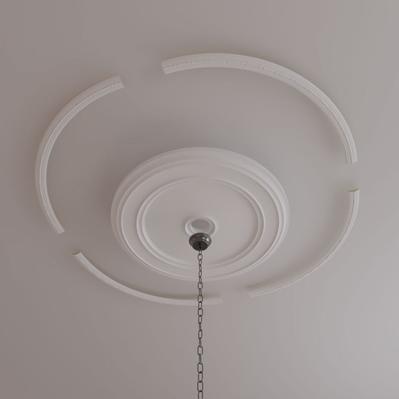 Medea Ceiling Ring Kit, 64" H x 64" W, Single (1/4 of a Complete Circle)
