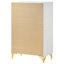 Commode blanche 5 tiroirs Chesney