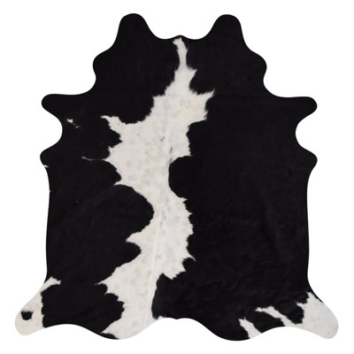 Tapis noir en peau de vache véritable Northgate