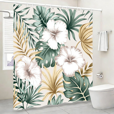 Coral Pattern Shower Curtain 72x72 in Red Loft Bath Accent