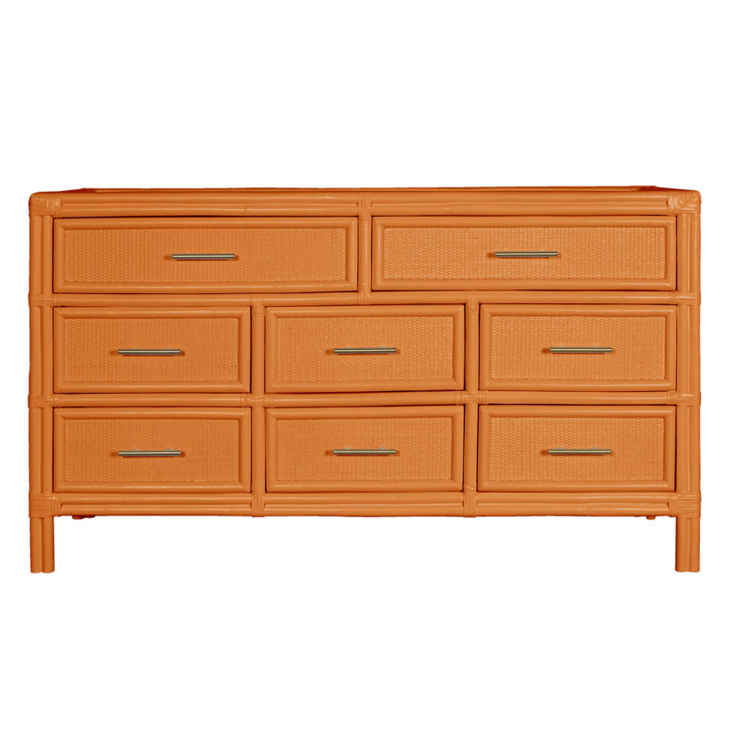 Aruba 8 - Drawer Dresser, Citrus Orange