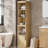 Tall 70-Inch Storage Organizer with Glass Door, Narrow Cabinet with Shelves-1137752839