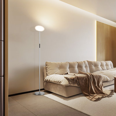 Jernell  LED Dimmable Torchiere Floor Lamp with Remote Control