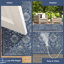 Tapis d'intérieur / extérieur bleu marine Kaed-1220131807