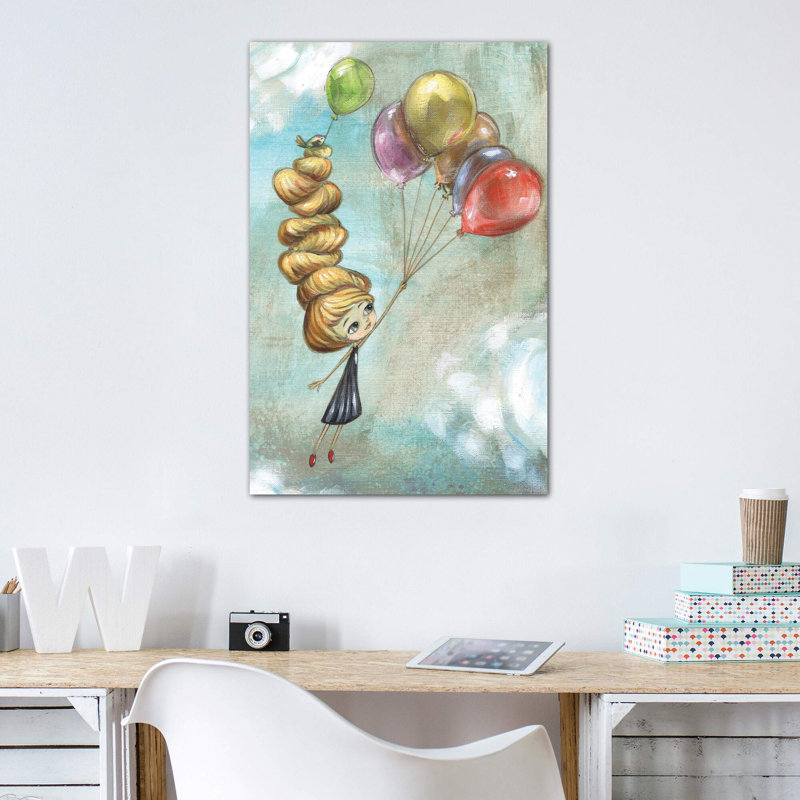 «The Journey» par Heather Renaux - impression d'art graphique, H 18 po x l 12 po x 1,5 po, Toile tendue, Pas de tapis
