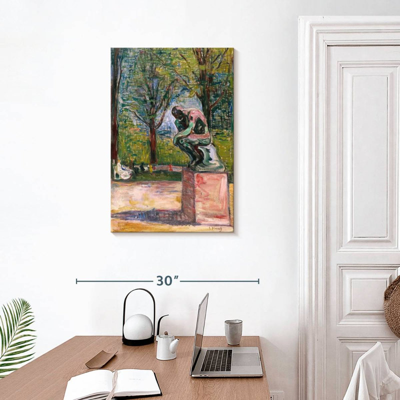 Avery Rodin's The Thinker-Dr. Linde's Park, 30" H x 20" W